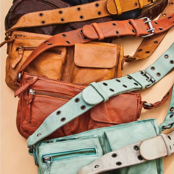 Free People Chocolate Brown Leather Crossbody with Grommet Strap - Picture 4 of 7